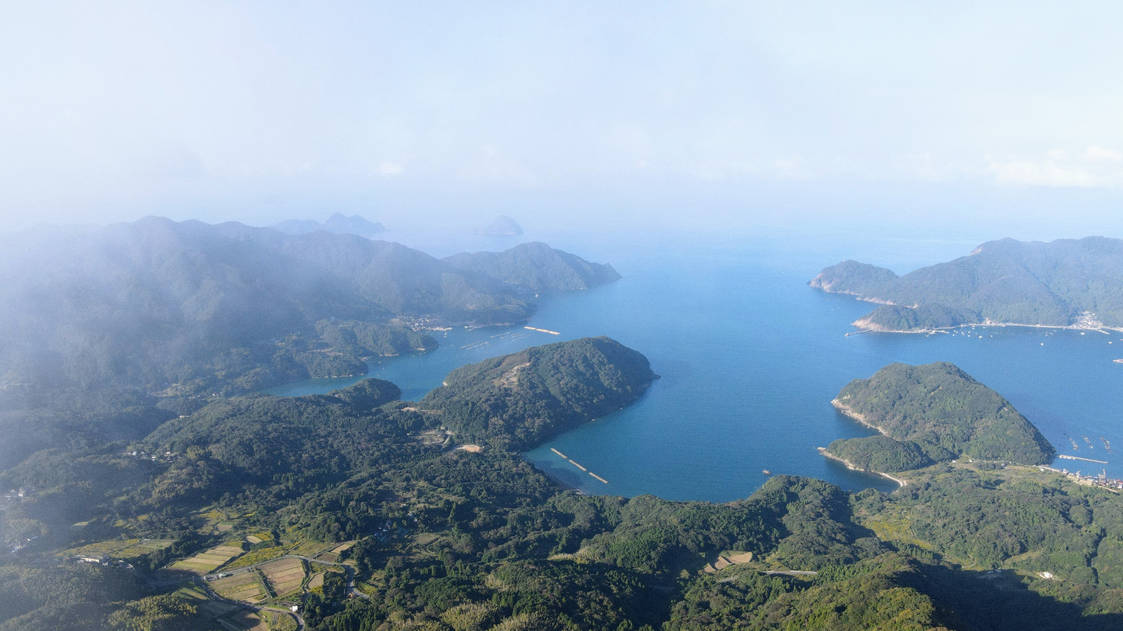 青葉山から見た内浦地域全景